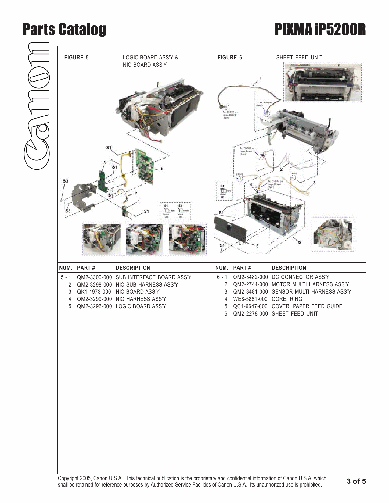 Canon PIXMA iP5200R Parts Catalog-4